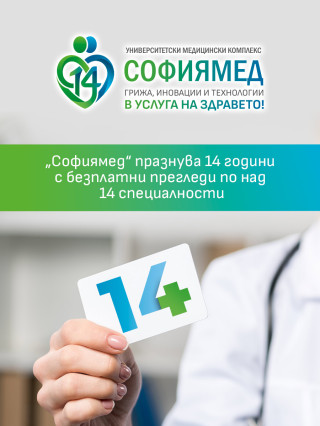 Безплатни прегледи по случай 14 години Софиямед, Блок 1