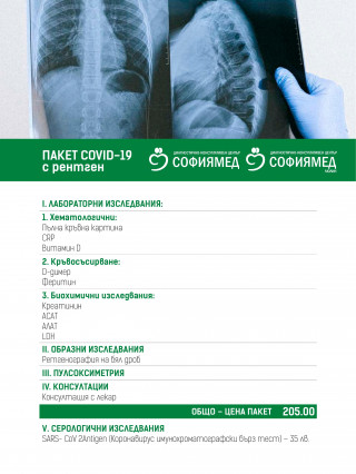 Пакети за коронавирус диагностика - ДКЦ Софиямед